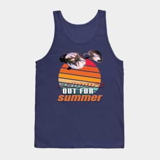 cute retro last day of school school's out for summer teacher Tank Top